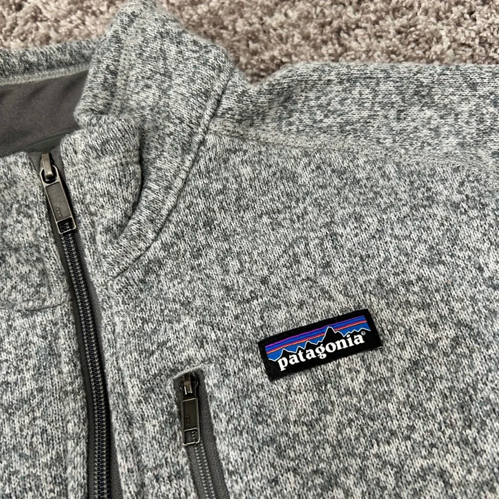Patagonia Better Sweater 1/4 Zip Fleece Wabash College Grey Mens Large L‎
